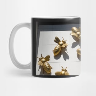 Gold bees on Eureka Tower, Melbourne, Australia. Mug